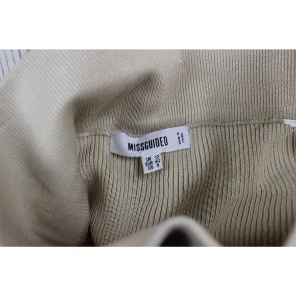 𝅺Missguided Small Ribbed Side Ruched Skirt S - Picture 2 of 4